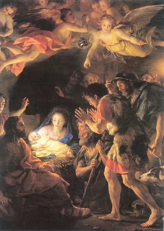 MENGS, Anton Raphael The Adoration of the Shepherds oil painting image